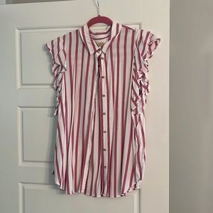 Anthropologie Ruffle Top